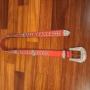 Women's rhinestone belt